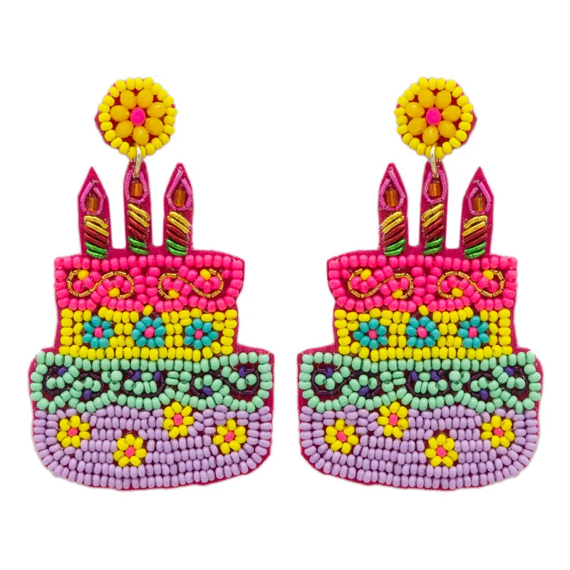 Let Them Eat Cake Statement Earrings